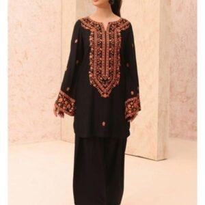 3pcs unstiched embroidered suit
