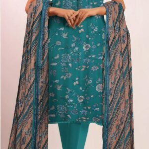 3 pcs unstiched printed suit
