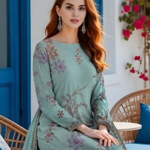 3 pcs women s unstiched printed suit