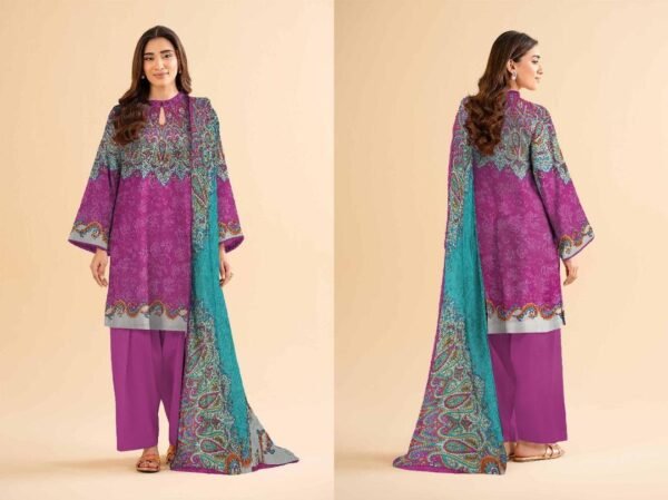3 pcs women s unstiched printed suit