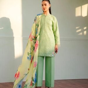 3 pcs women s unstiched embroidered suit