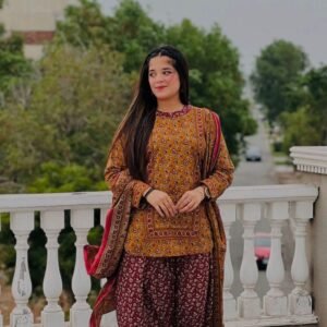 Stylish digital print 3pcs unstiched