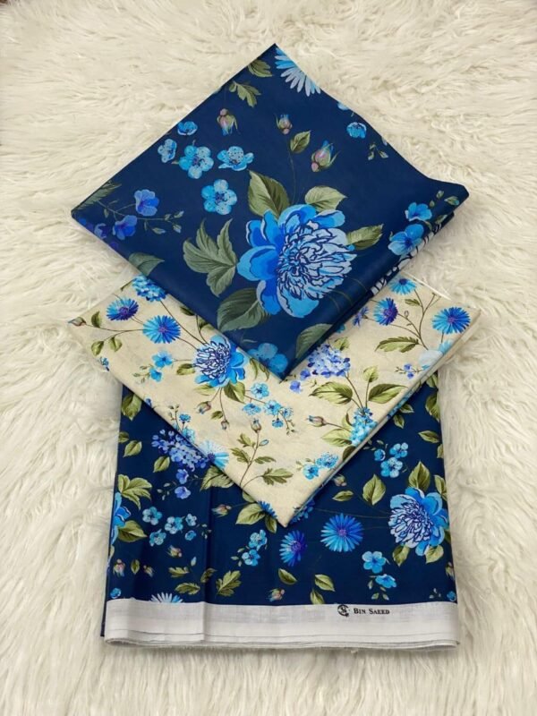 3pcs digital print unstiched suit - Image 2