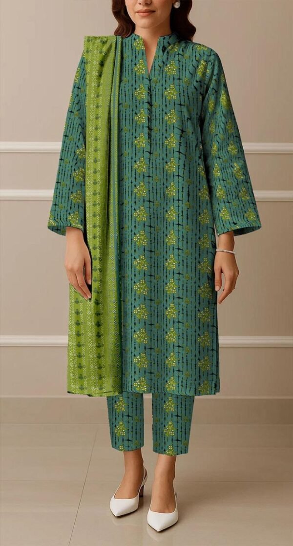 Women's unstiched 3 pcs printed suit