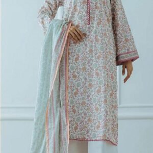 Women's 3 pcs unstiched printed suit