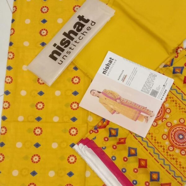 3 piece unstiched digital printed suit - Image 3