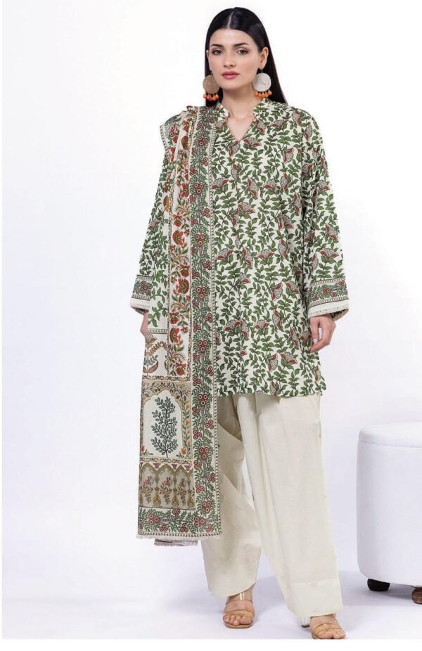3 piece unstiched printed suit - Image 3