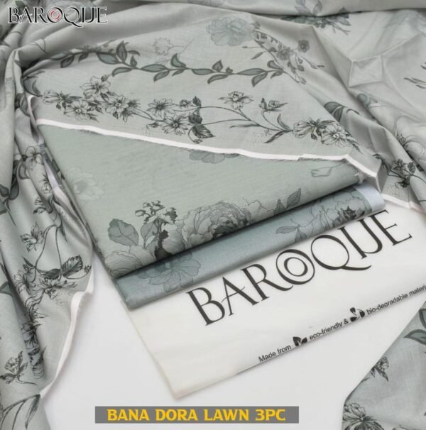 3 piece unstiched digital printed suit - Image 3