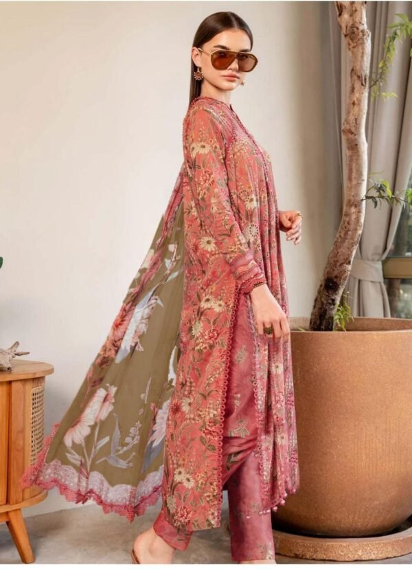 3 pcs unstiched digital printed suit - Image 2
