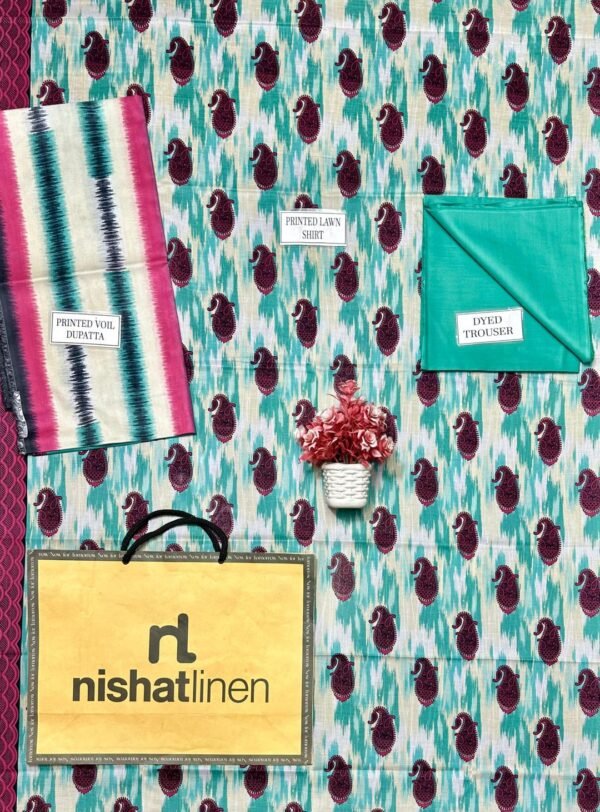 Stunning 3pcs unstiched print suit - Image 4