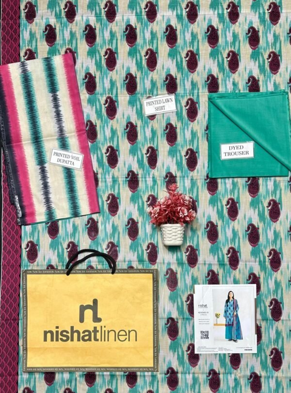 Stunning 3pcs unstiched print suit - Image 3