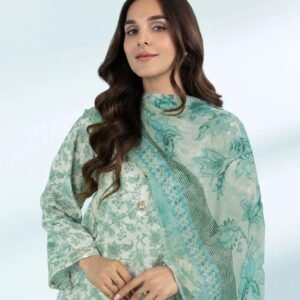 Elegant unstiched 3pcs print suit