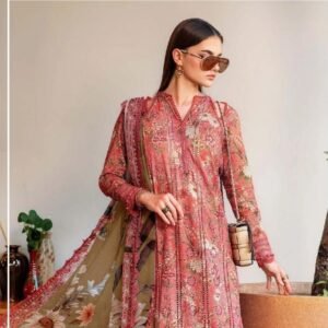 3 pcs unstiched digital printed suit