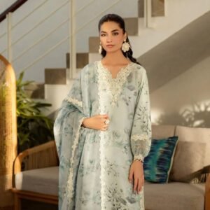 3 piece unstiched digital printed suit