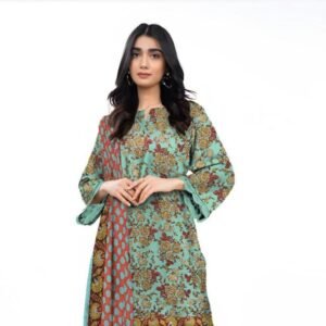 3 pcs unstiched printed suit