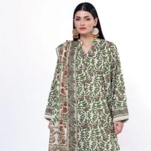 3 piece unstiched printed suit