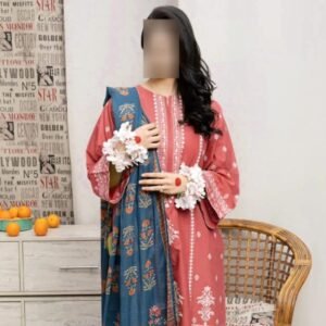 3 piece embroidered unstiched suit