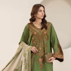 3 pcs embroidered suit