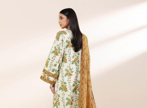 Printed unstiched 3pcs suit