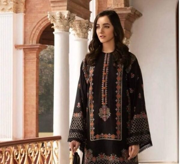 Luxury digital print 3pcs unstiched suit