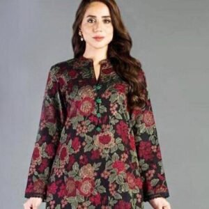 Black embroidered 3pcs unstiched suit