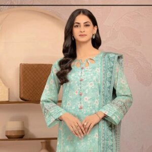 3pcs unstiched printed suit