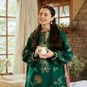 Stylish 3pcs unstiched embroidered suit