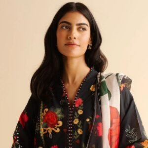 3 pcs lawn unstiched printed suit