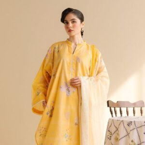 3 piece women unstiched printed suit