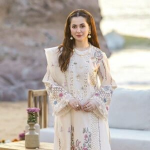 Shirt Front Pattern: Chikankari Embroidered