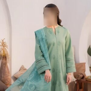 3 pcs women's embroidered suit