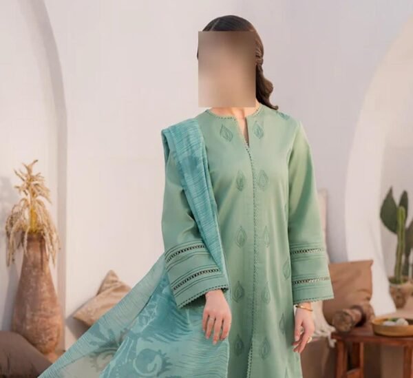 3 pcs women's embroidered suit