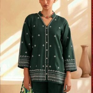 Modern wear 3pcs unstiched embroidered suit