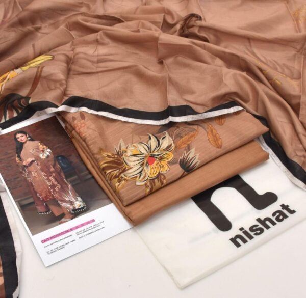 3 pcs unstiched digital printed suit - Image 3