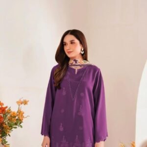 Stylish 3 pcs women s unstiched embroidered suit